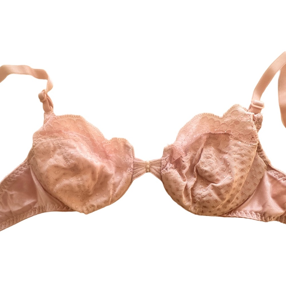 Valentino Lace Underwire Bra in Pink